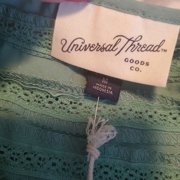 NEW Universal Thread Balloon Long Sleeve Tie Front Blouse - Picture 10 of 13